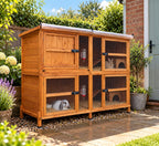 6ft Chartwell Double Rabbit Hutch Weathershield