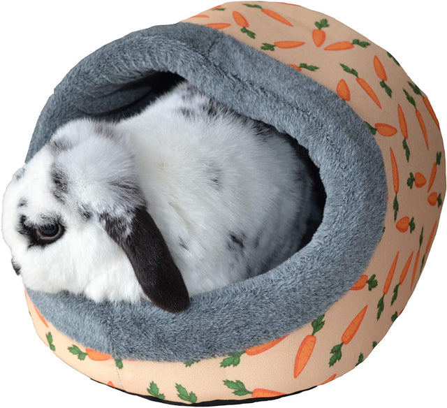 Rosewood Snuggles Carrot Plush Hooded Bed - Home & Roost