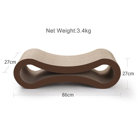 PetFocus® Ultimate Cat Scratcher Lounge | Reversible Durable & Long Lasting Scratcher