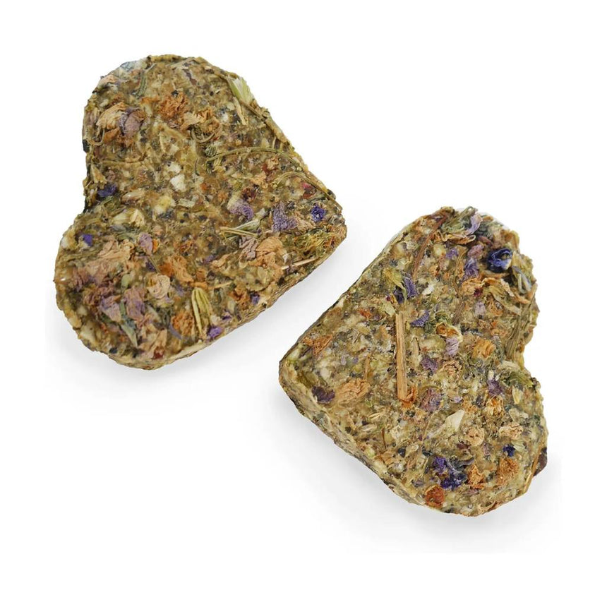 Naturals Apple And Pansy Nibble Hearts | 6 Delicious Grain-Free Cookies
