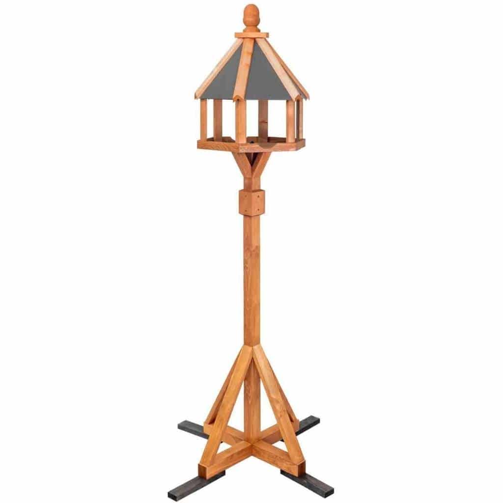 Ballycastle XL Bird Table | Beautiful Handmade Slate-Effect Roof And Stabilising Feet | Classic Design Suits Every Garden - Home & Roost