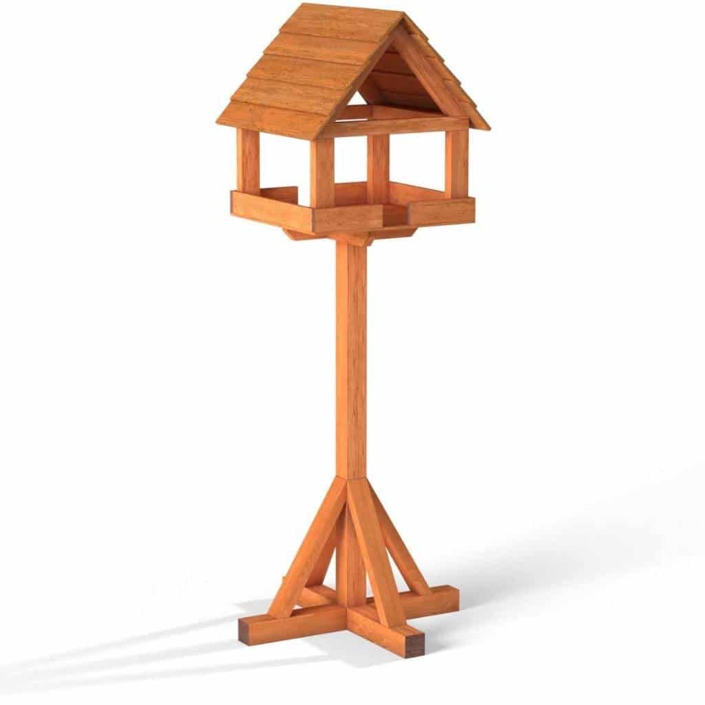 Bath Universal Feather Edge Bird Table | Unique Design For Birds of All Sizes - Home & Roost