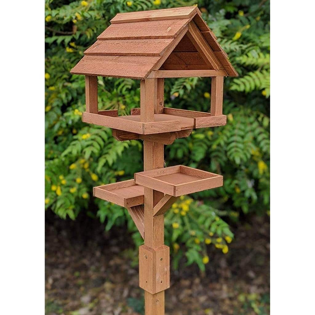 Bath Universal Feather Edge Deluxe Bird Table | Unique Design For Birds of All Sizes - Home & Roost