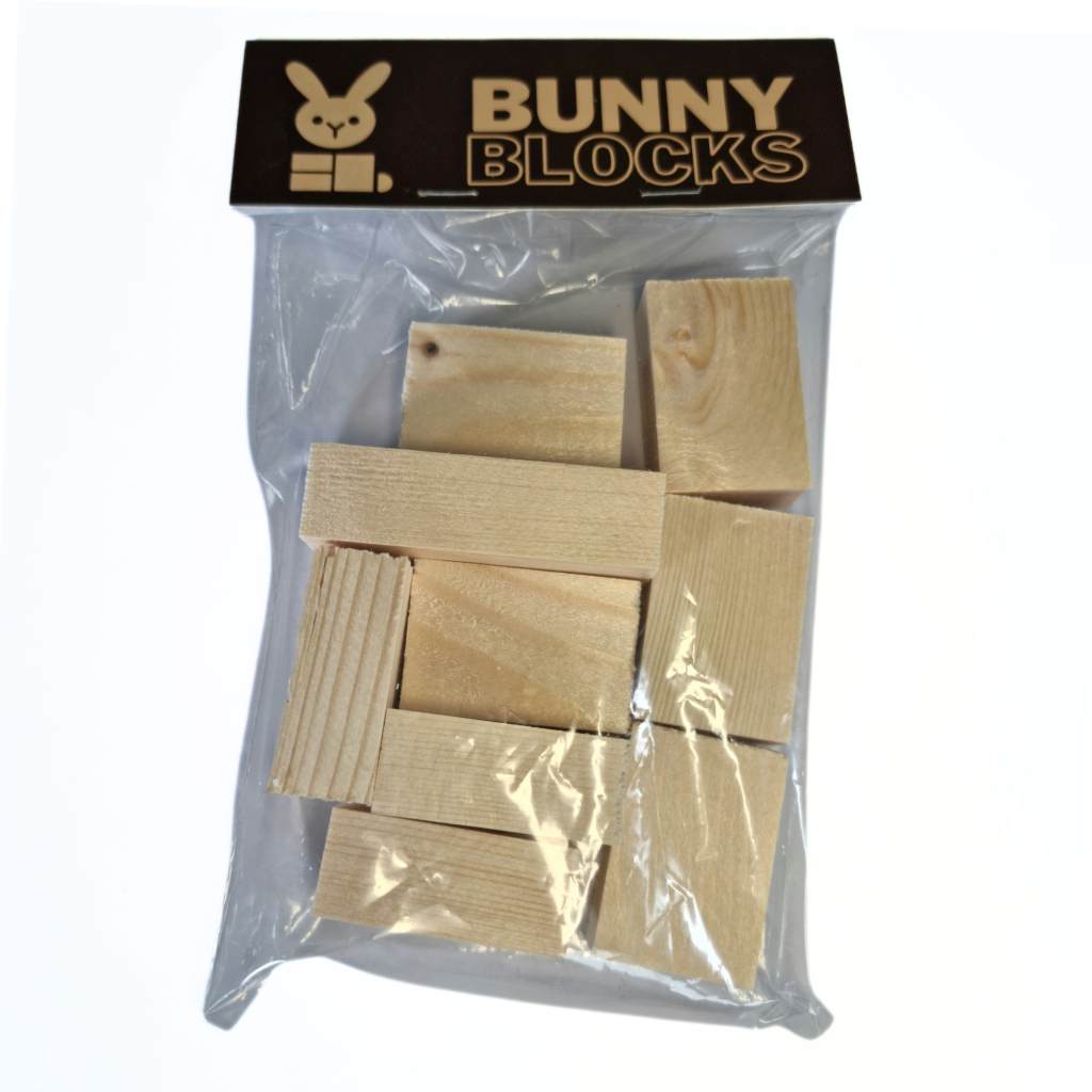 Pet Rabbit Blocks Home & Roost BUNNY BLOCKS 100g - Healthy And Natural Boredom Buster Fo
