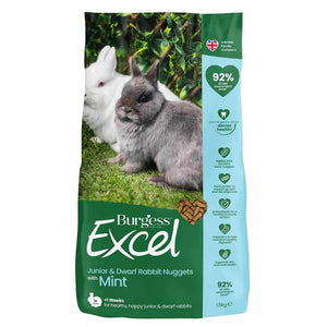 Burgess Excel Junior Dwarf Rabbit Nuggets with Mint