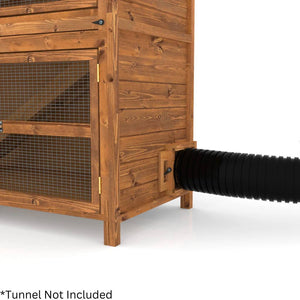 4ft Double Luxury Rabbit Hutch - Home & Roost