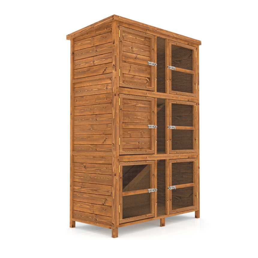 4ft Chartwell Triple Rabbit Hutch - Home & Roost