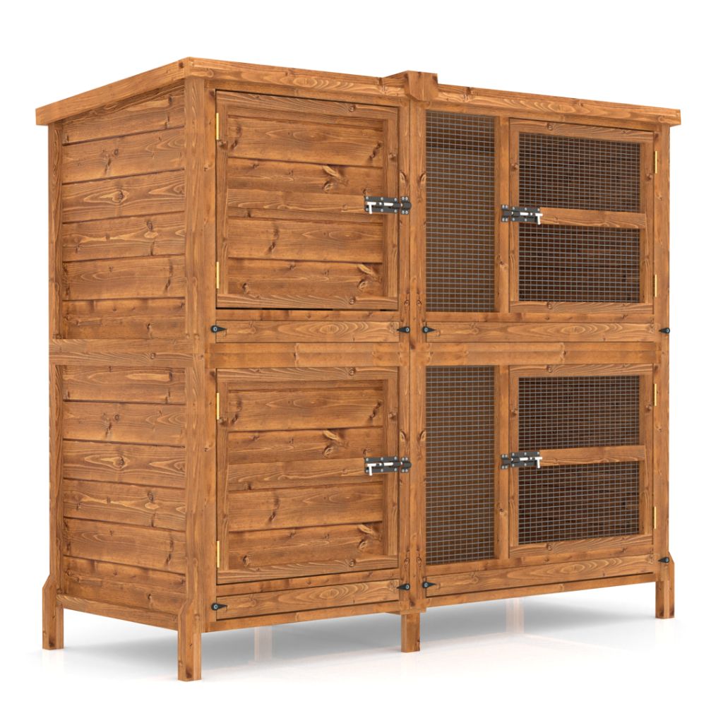 5ft Chartwell 2-Tier Rabbit Hutch for Keeping your Pets Separate