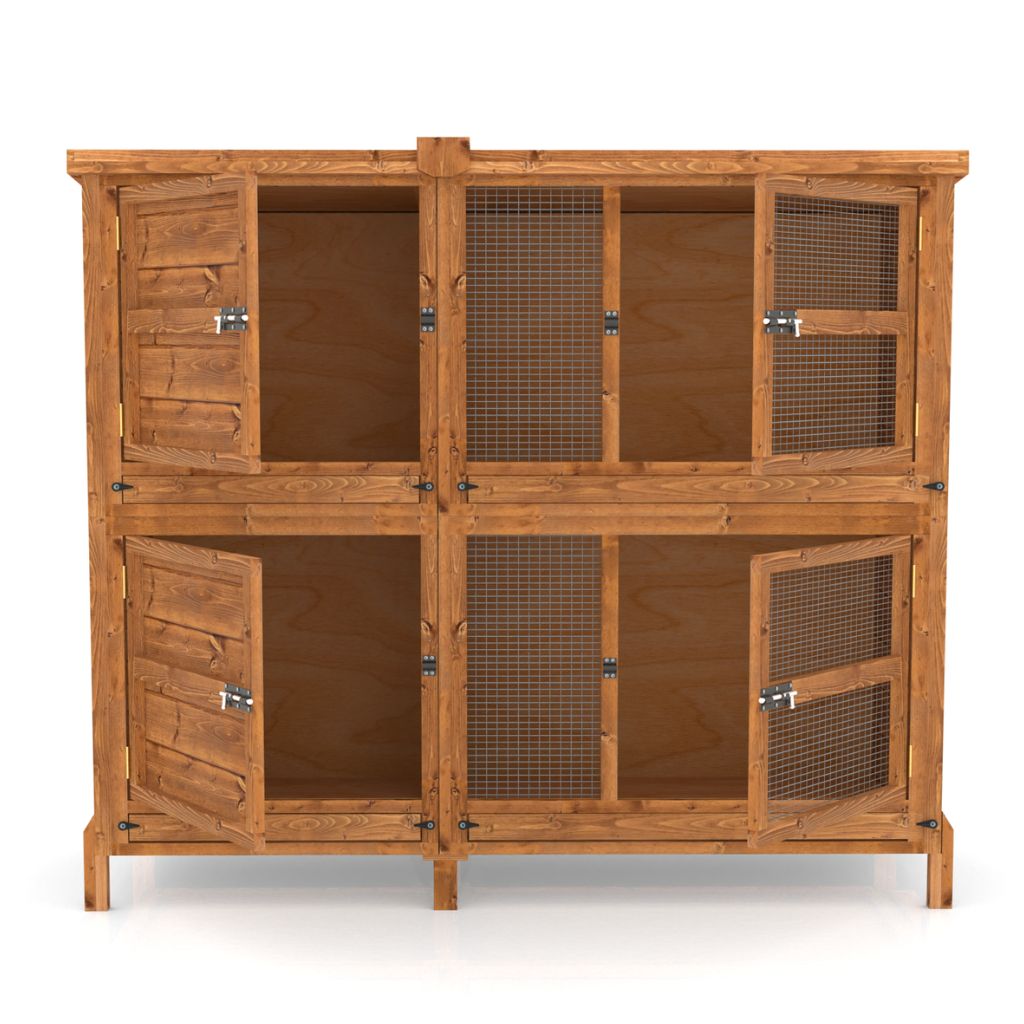 5ft Chartwell 2-Tier Rabbit Hutch for Keeping your Pets Separate