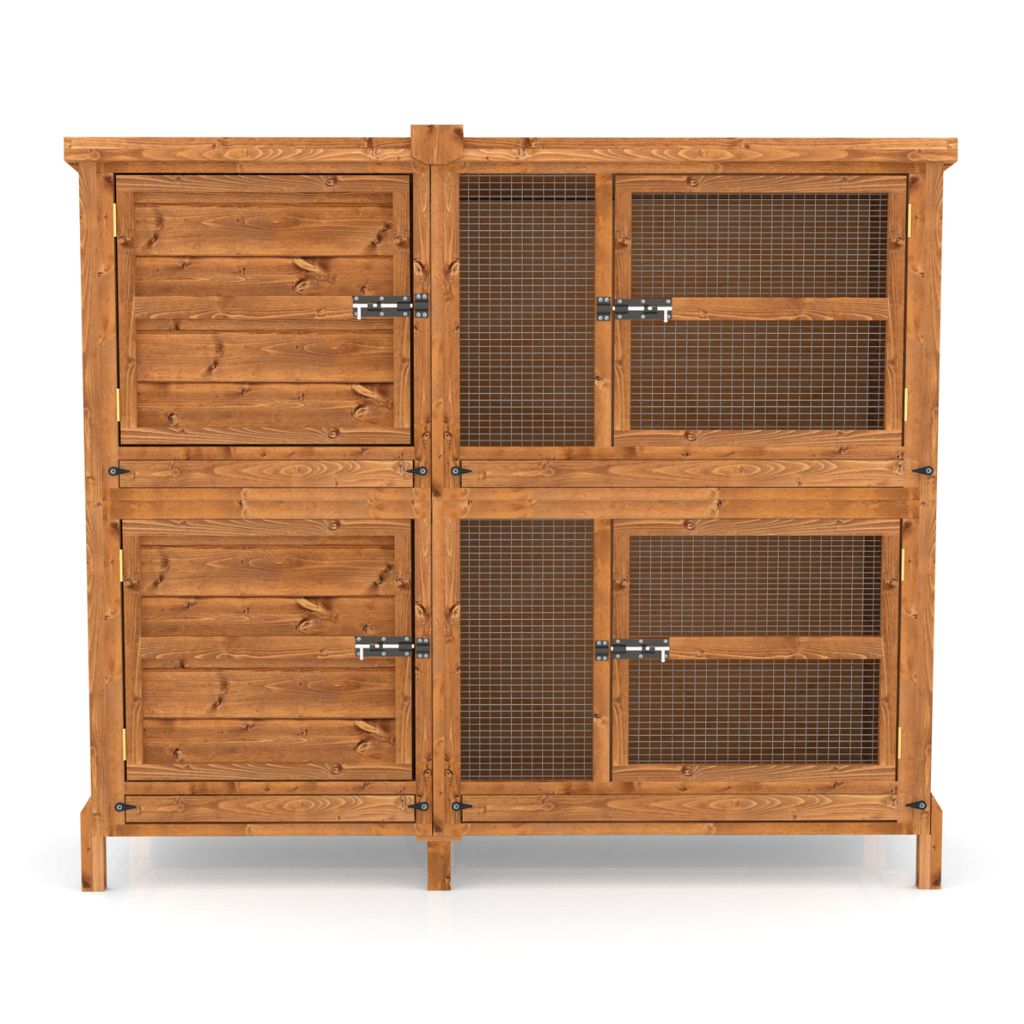 5ft Chartwell 2-Tier Rabbit Hutch for Keeping your Pets Separate