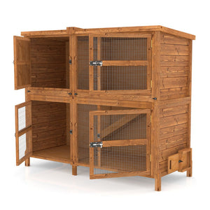 5ft Chartwell Double Rabbit Hutch