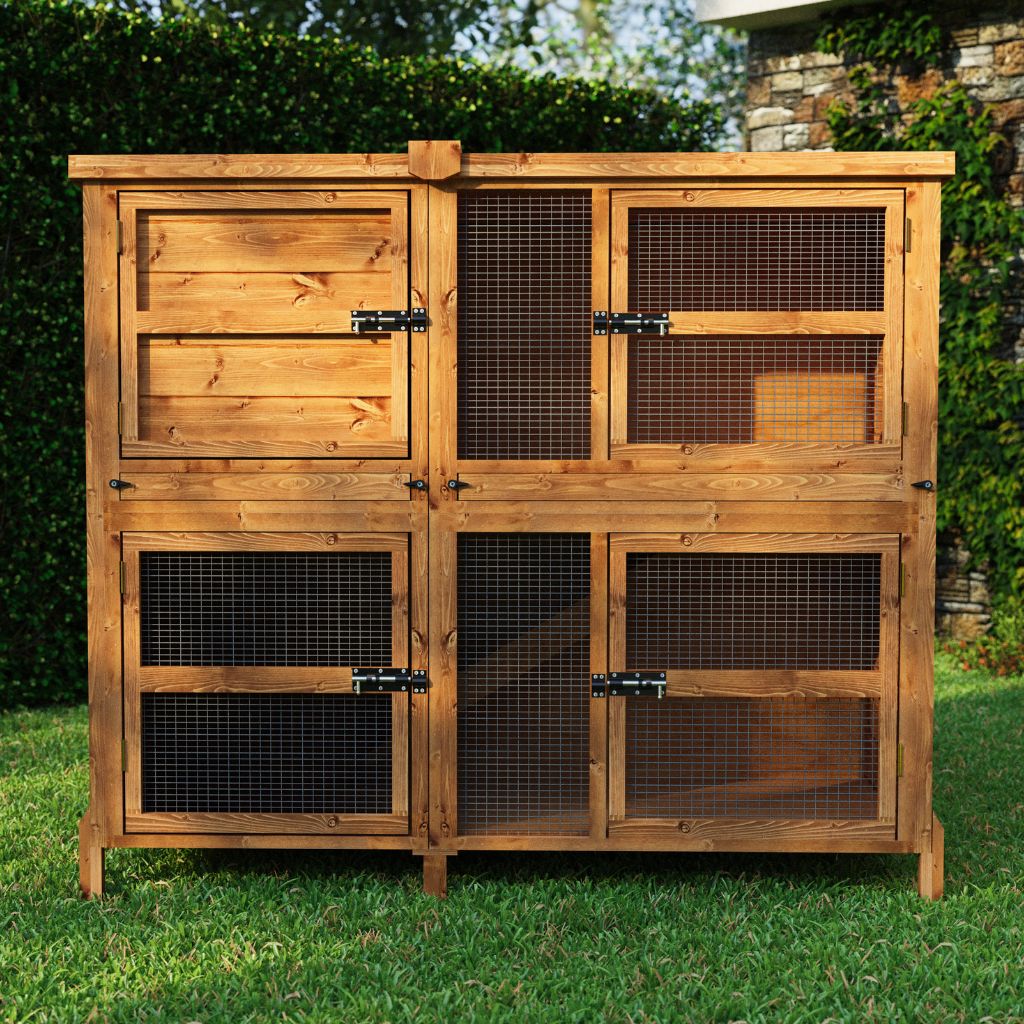 5ft Double Guinea Pig Hutch Top Rated Free Gift Shop Now