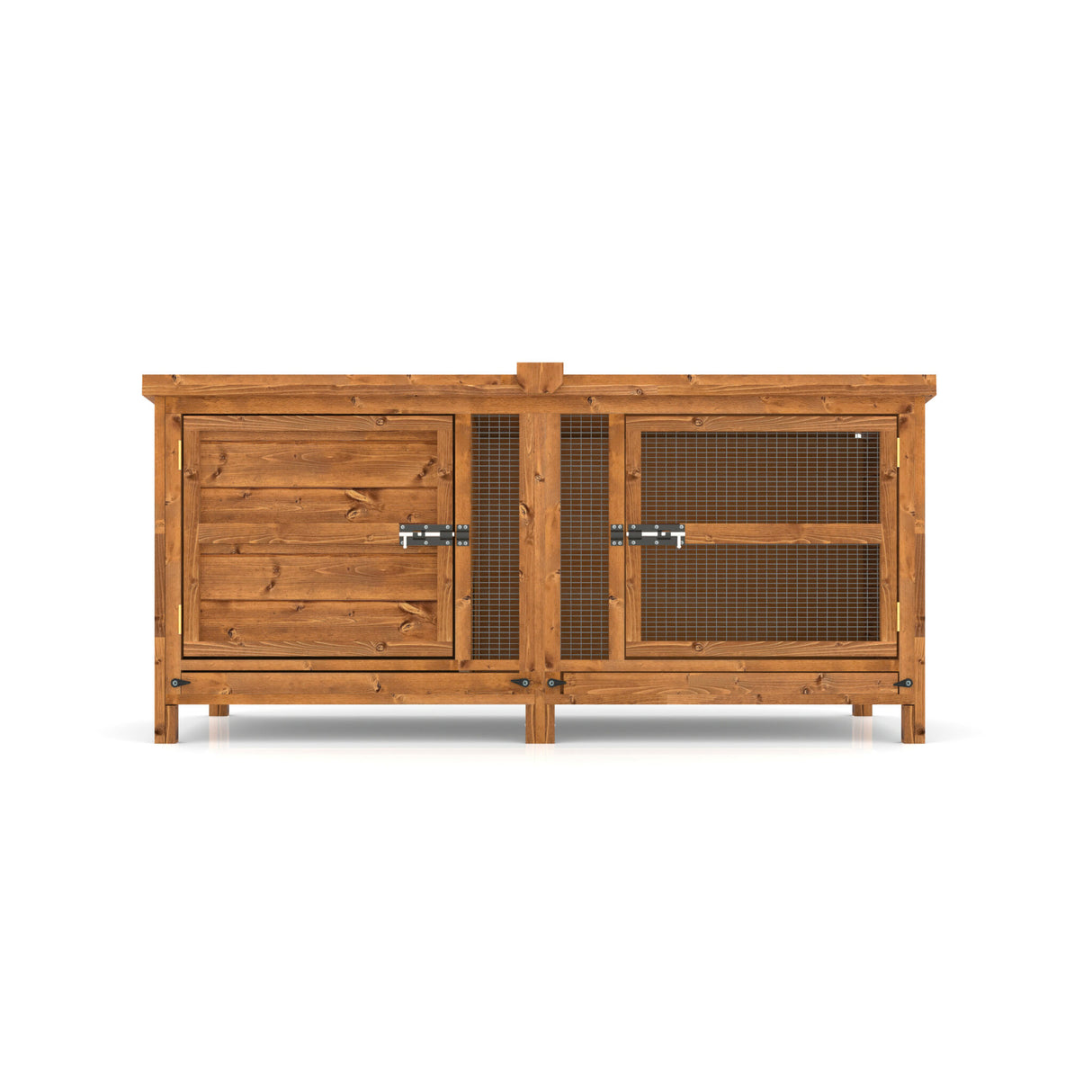 5ft Chartwell Single Guinea Pig Hutch showing safety features