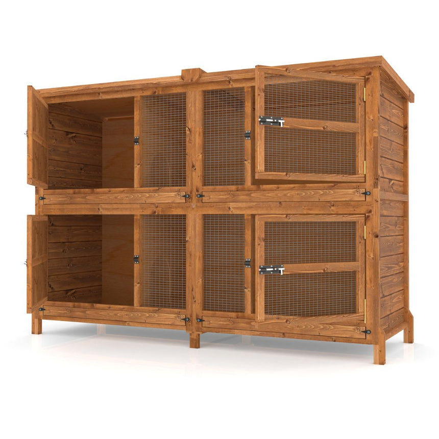 6ft Chartwell Two-Tier Guinea Pig Hutch - Keep Your Pets Separate