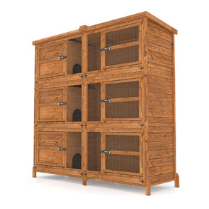 6ft Chartwell Three Tier Guinea Pig Hutch | Separate Floors