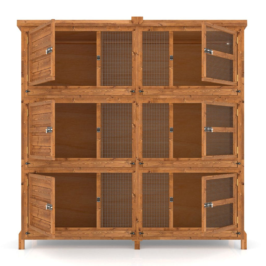 6ft Chartwell Three Tier Guinea Pig Hutch | Separate Floors