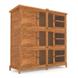 6ft Chartwell Three Tier Guinea Pig Hutch | Separate Floors