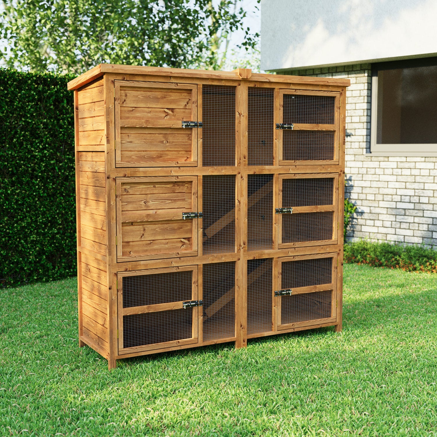 5ft Triple Rabbit Hutch | Save £135 On Free Gifts + Free Delivery ...