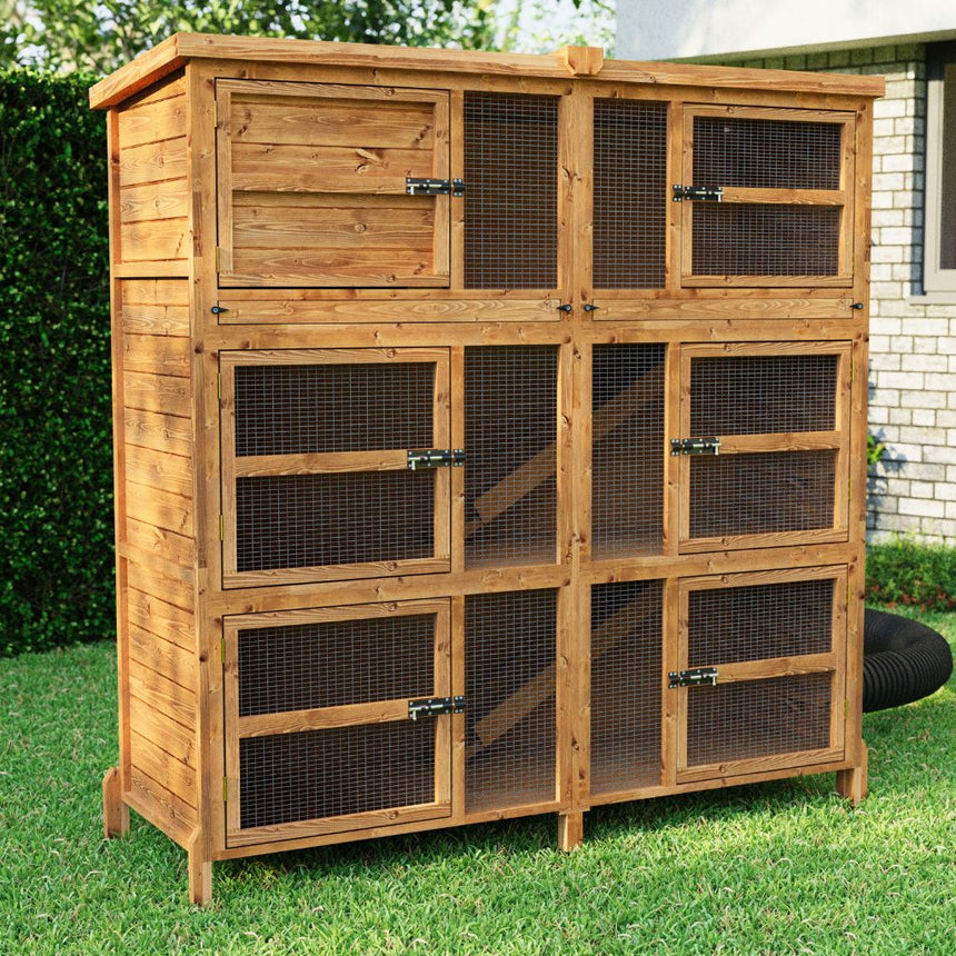 6ft Chartwell Triple Rabbit Hutch