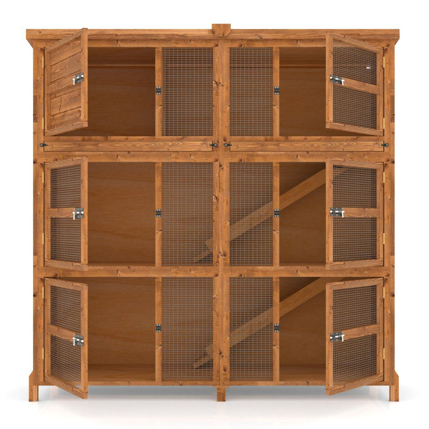 6ft Chartwell Triple Rabbit Hutch