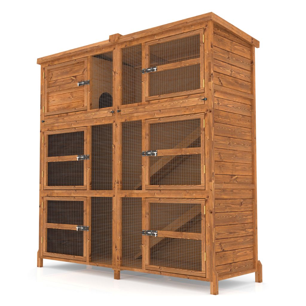 6ft Chartwell Triple Rabbit Hutch