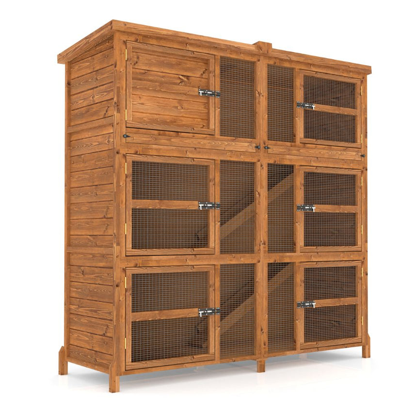 6ft Chartwell Triple Rabbit Hutch