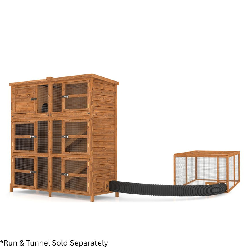 6ft Chartwell Triple Rabbit Hutch