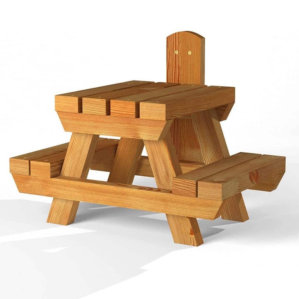 The Great British Anti-Bacterial Squirrel Picnic Table With Lunch Box Feeder - Home & Roost