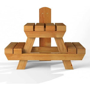 The Great British Anti-Bacterial Squirrel Picnic Table With Lunch Box Feeder - Home & Roost