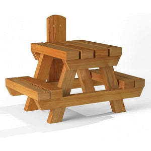 The Great British Anti-Bacterial Squirrel Picnic Table With Lunch Box Feeder