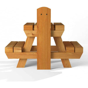 The Great British Anti-Bacterial Squirrel Picnic Table With Lunch Box Feeder - Home & Roost