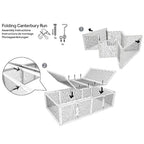 6ft Folding Canterbury Rabbit Run | Big Space For Small Pets | Easy Assembly | Folds Away | Run Shades Available - Home & Roost