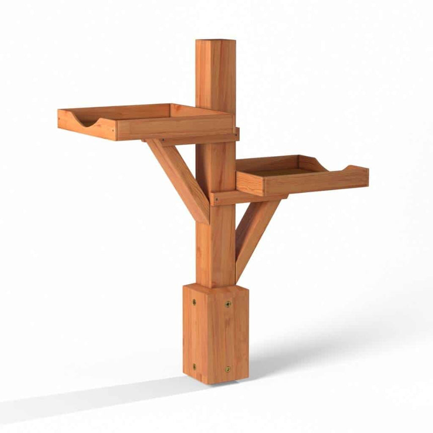 Deluxe Bird Table Extension Piece With Double Feeding Platforms | Increase Your Feeder's Functionality - Home & Roost