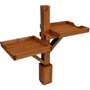 Deluxe Bird Table Extension Piece With Double Feeding Platforms | Increase Your Feeder's Functionality - Home & Roost