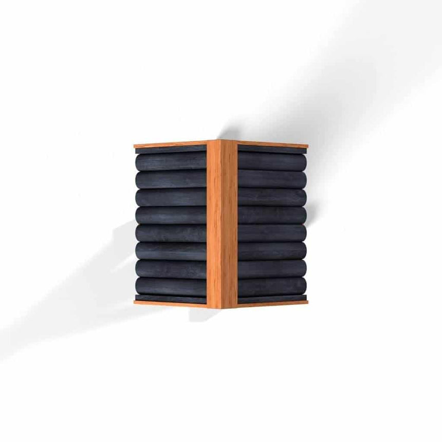 Fordwich Black Wild Garden Bird Table | Unique Log Lap Design | Delivered In Only 2 Parts - Home & Roost