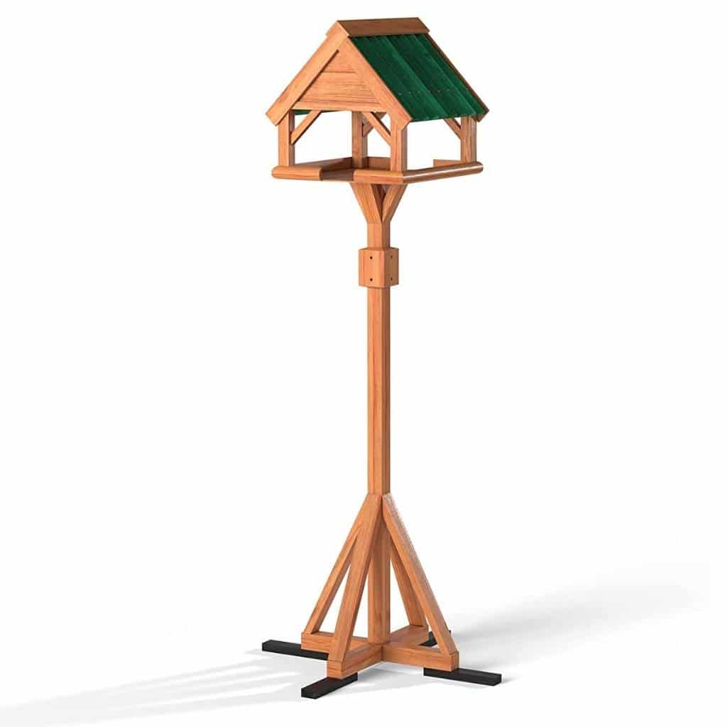 Bullough Wild Bird Table | Elegant Log Lap Design | Twist-out Feet For Improved Stability - Home & Roost
