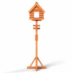 Fordwich Black XL Deluxe Bird Table | Unique Log Lap Design | Delivered In Only 3 Parts - Home & Roost