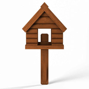 Fordwich Black Wall Mounted Bird Table | Log Lap Design | Delivered In Two Parts