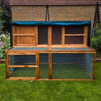 4ft guinea pig hutch cover kendal hutch and run front section rolled up