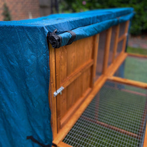 4ft guinea pig hutch cover kendal hutch and run uses velcro to hold rolled up front