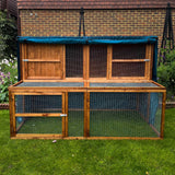 5ft guinea pig hutch cover kendal hutch and run front rolled up