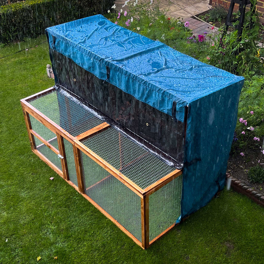 4ft guinea pig hutch cover kendal hutch and run darken front panel darkened