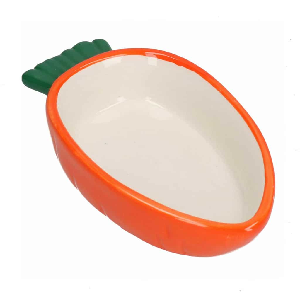Happy Pet Carrot Shaped Small Bowl