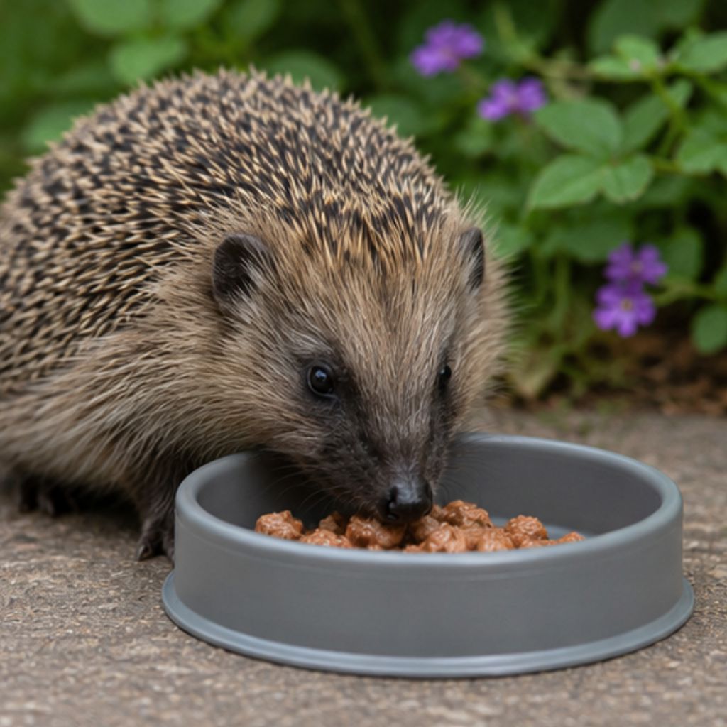 Home & Roost Shallow Hedgehog Feeding Dish 5"