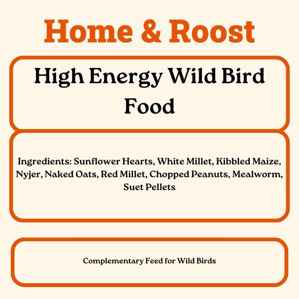 Home & Roost High Energy Bird Seed Mix | A Nutritious Blend For Your Feathered Visitors This Winter