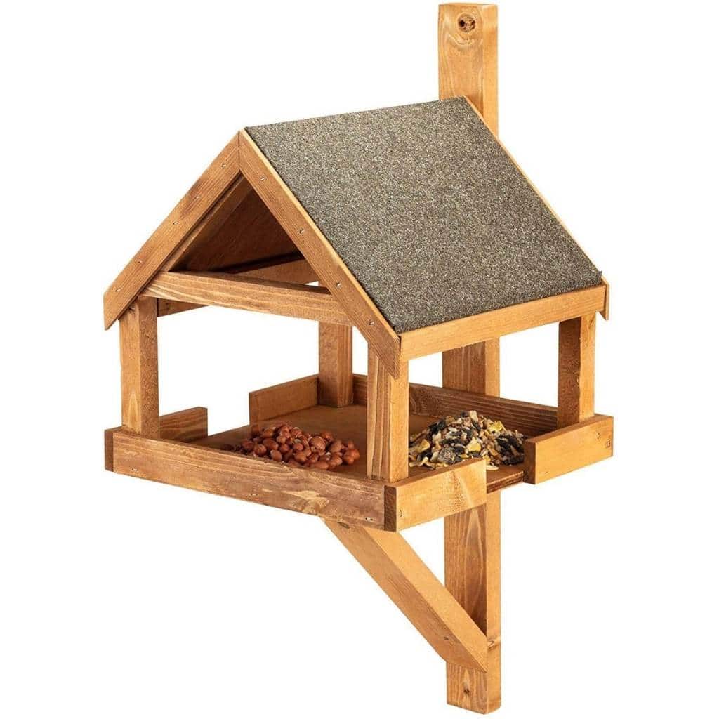 Hove Fence Wall Mounted Bird Table | Space Saving Wall Mounted Bird Feeder - Home & Roost