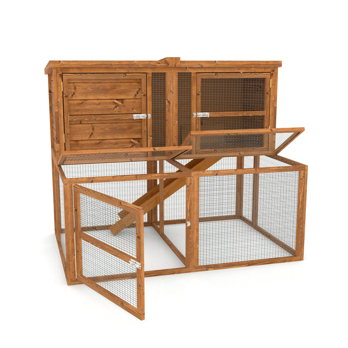 5ft Rabbit Hutch & Run | Free Cover + Floor Lining Save £74.99 – Home ...