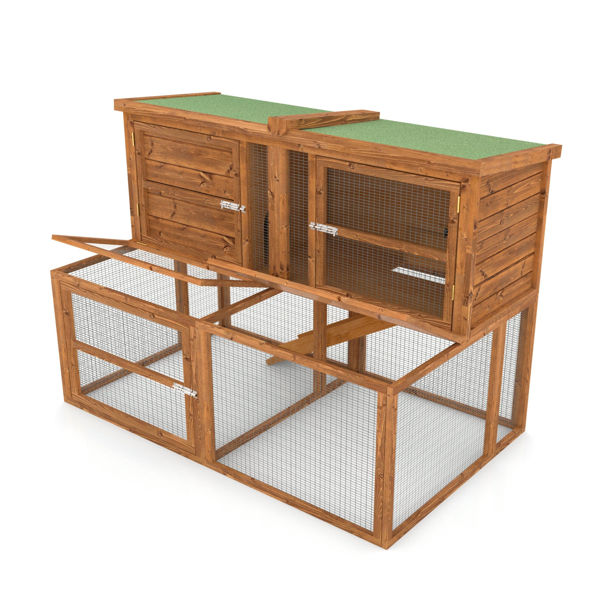 hutch with run attached