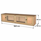 6ft Bodiam Indoor Stackable Rabbit Hutch