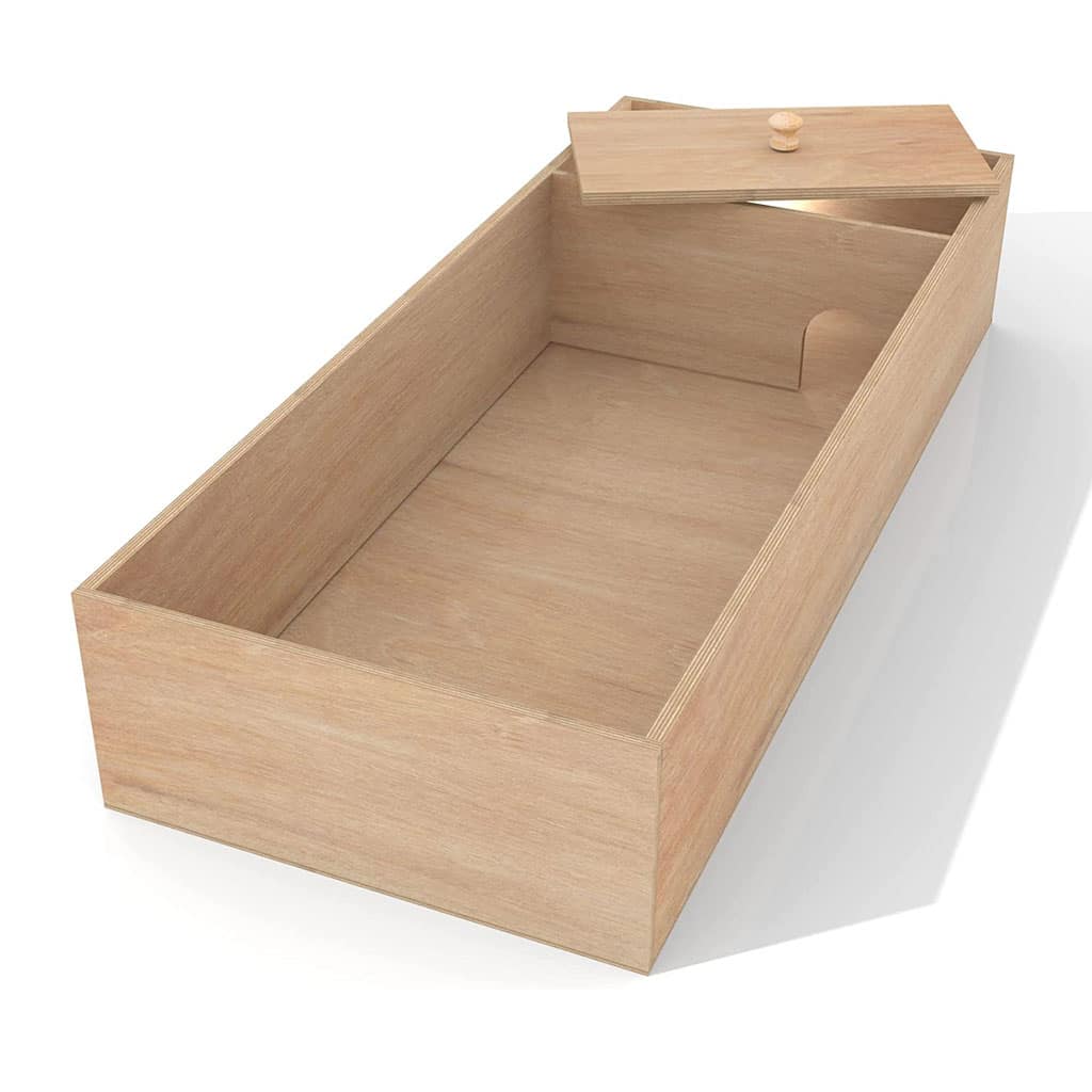 Tortoise Table | Includes Hide Section with Removable Lid | Available in 4 Sizes